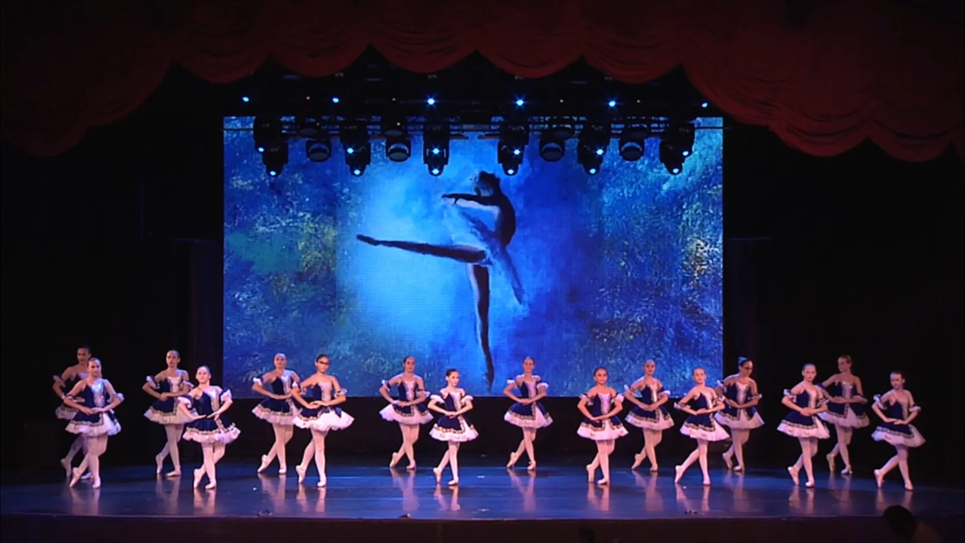 Nika students performing on stage