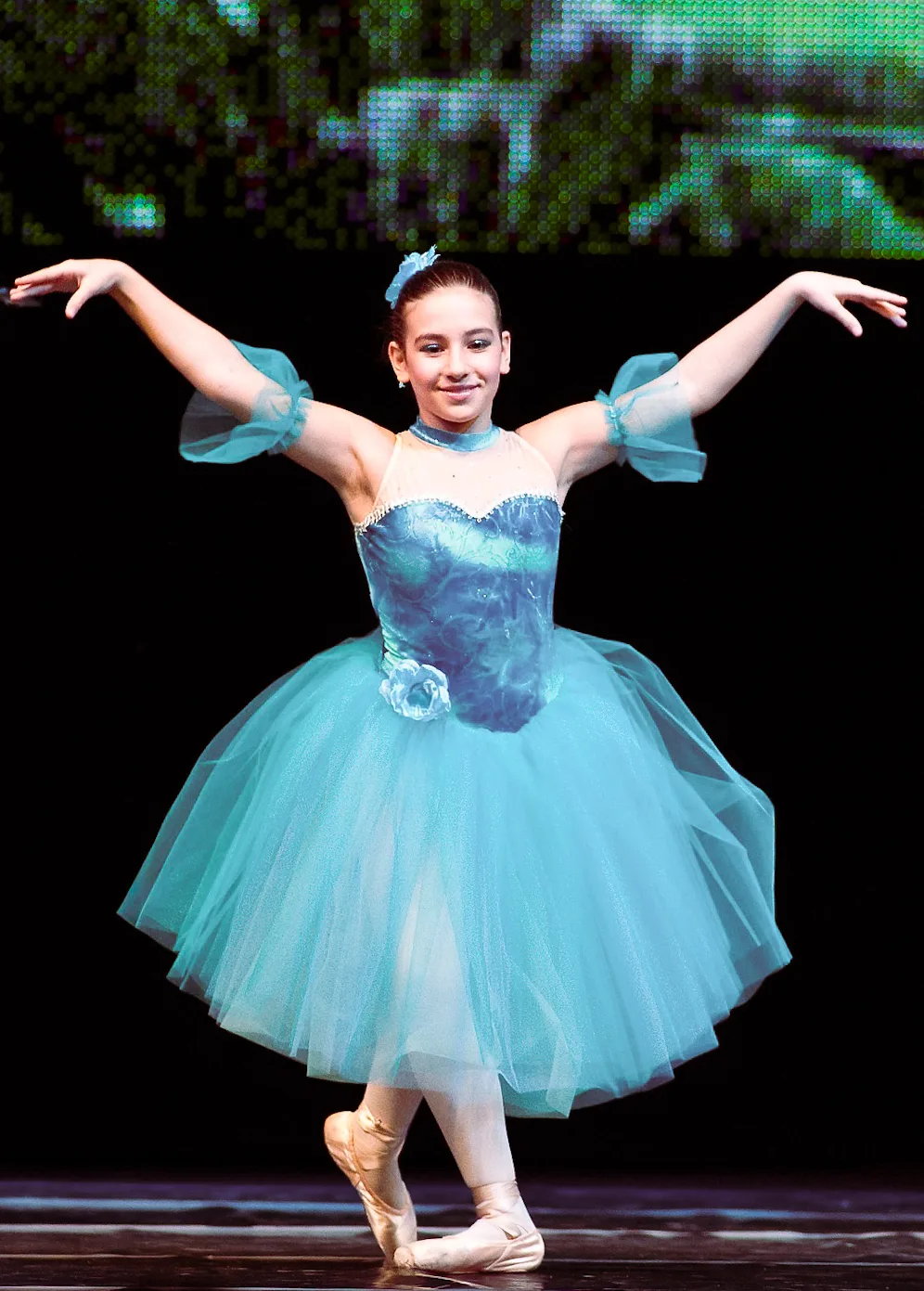 A dancer on pointe